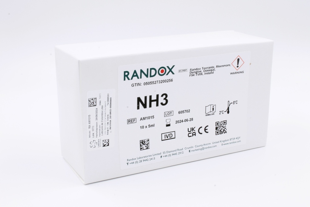 Reactivo para Amonio UV Randox (UK) | Labcare de Colombia S.A.S